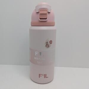 F’IL Restore 32oz Stainless Steel Water Bottle With Straw Chug Lid Blush Pink